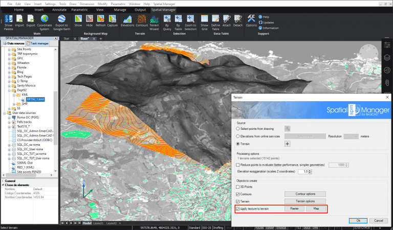 Applying Maps or Raster images over Terrains in Spatial Manager