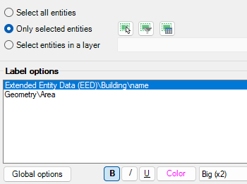 Data source for labeling