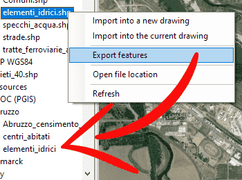 Geospatial direkt exportieren