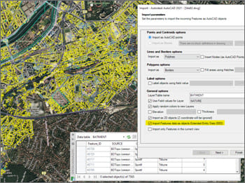 Importieren Sie Daten aus Tabellen als XDATA (EED)