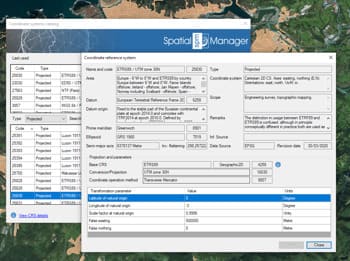 Updated Coordinate Systems objects list