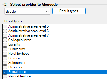 Umgekehrte Geo-kodierung