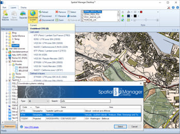 Projetar as camadas nos mapas