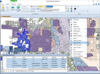 Sélectionnez et filtrez des éléments spatiaux