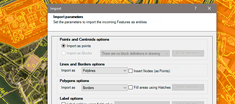 Importieren von Geodaten