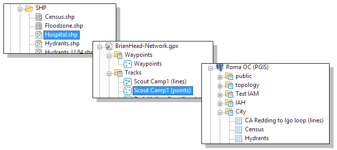 <b>Importing Points into AutoCAD</b> – Selecting the source (and the data provider)