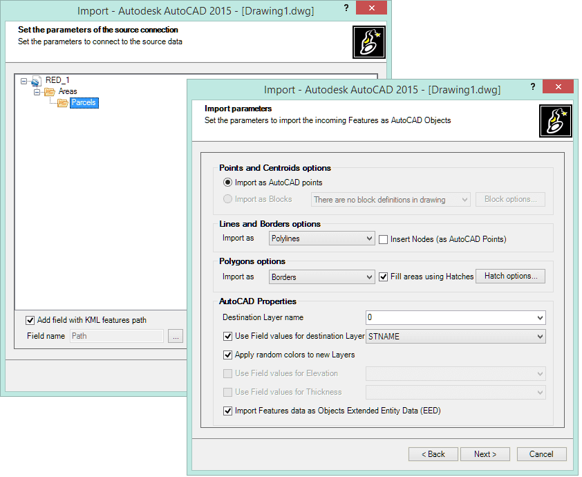 Import KML to AutoCAD | Spatial Manager