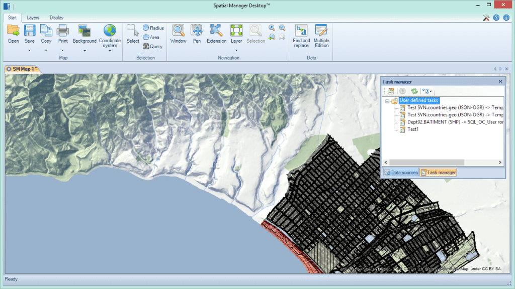 OpenStreetMap background maps - Spatial Manager