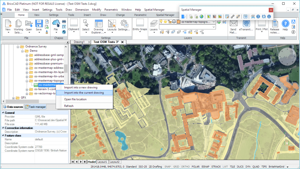 Spatial-Manager-BricsCAD-GML