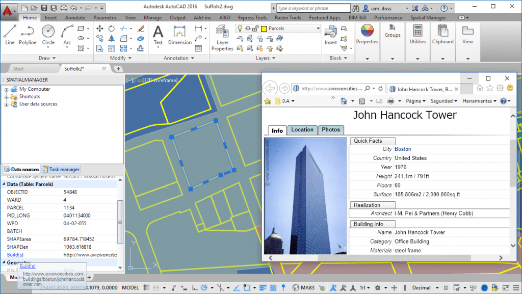 Spatial Manager Hyperlinks