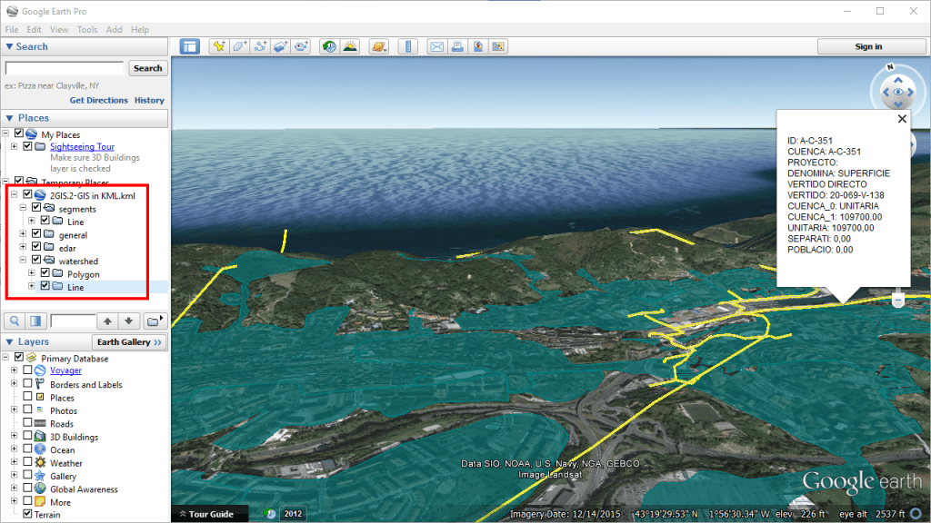 GIS Drawing in Google Earth