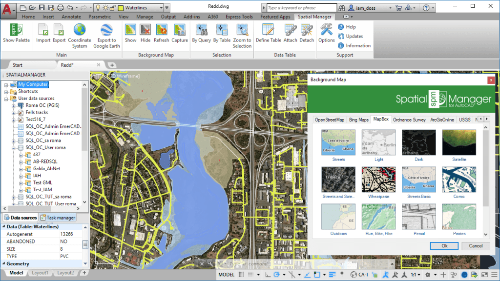 Spatial Manager for AutoCAD 2018 compatible