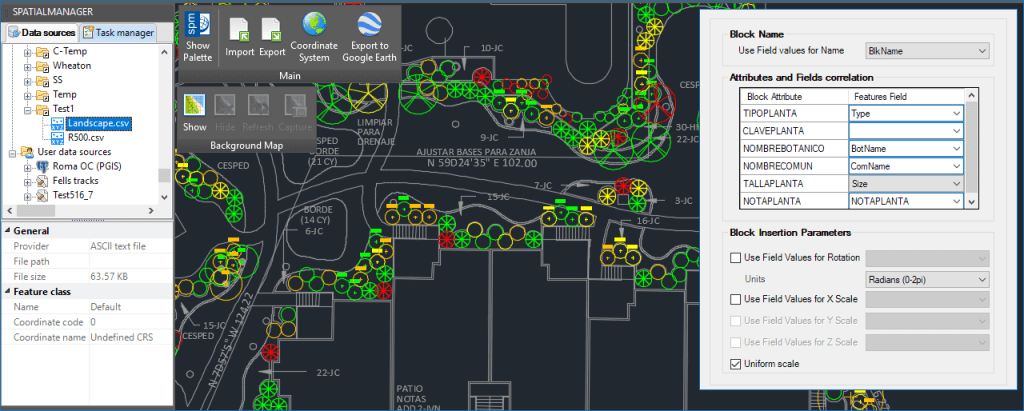 Importing different Blocks in different Layers