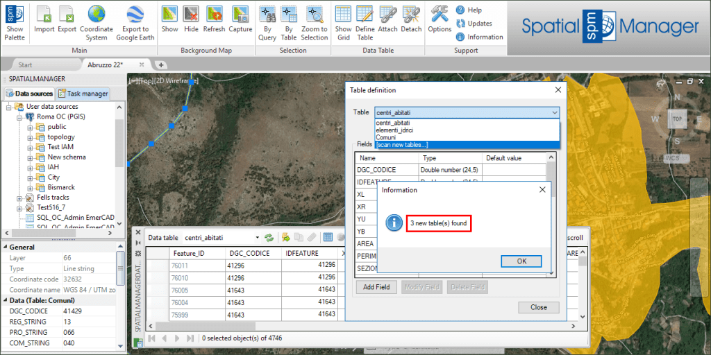 Scan a recover data tables in a drawing