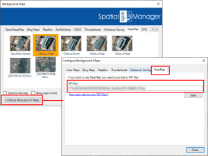 Background Maps API Key setup