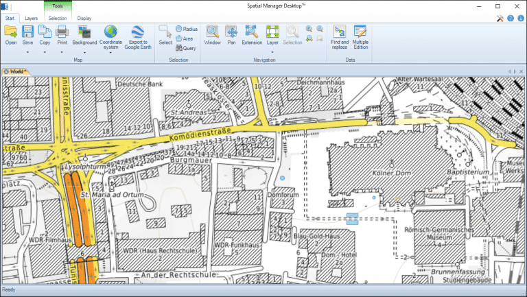 OpenTopoMap in Spatial Manager Desktop