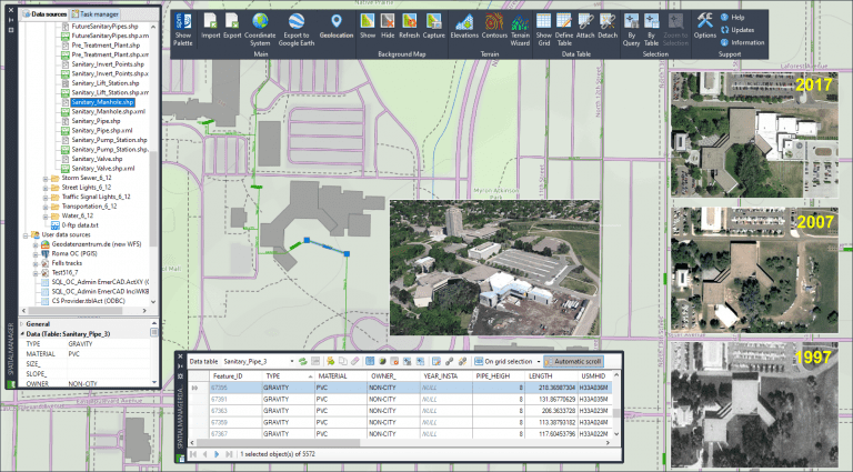 New option to import Google Earth images (and history) based on *.geprint files in 'SPM 6.1'