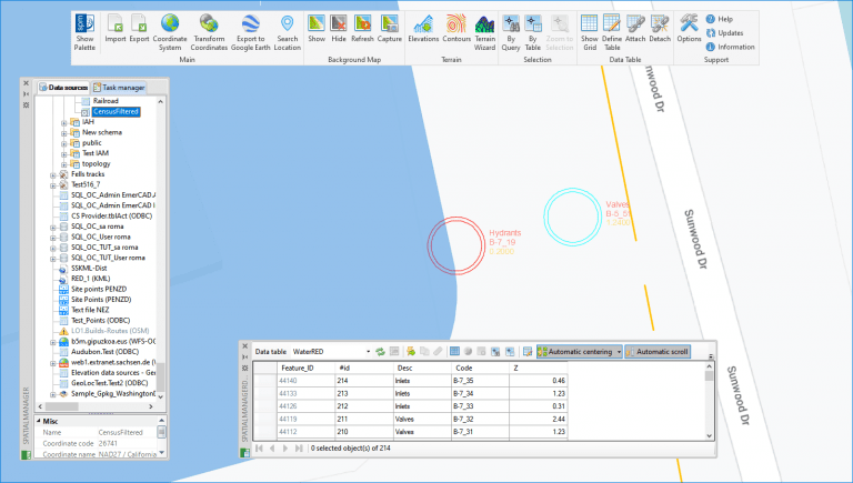 Layering objects and texts when Importing in 'Spatial Manager'