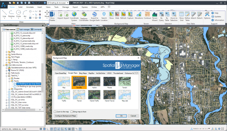 Spatial Manager 6.2 and ZWCAD 2021