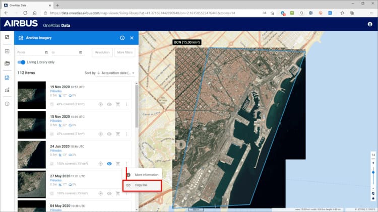 Airbus OneAtlas Data Viewer