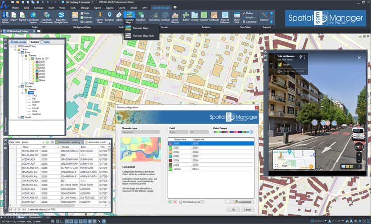 ZWCAD 2023 SP2 and ‘Spatial Manager’ v.8.1