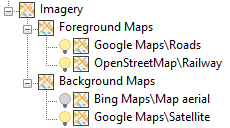 Switch maps visibility