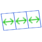 Divide polygons into equal width stripes