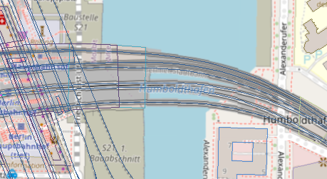OpenStreetMap map in BricsCAD (Click to enlarge) OpenStreetMap map in BricsCAD